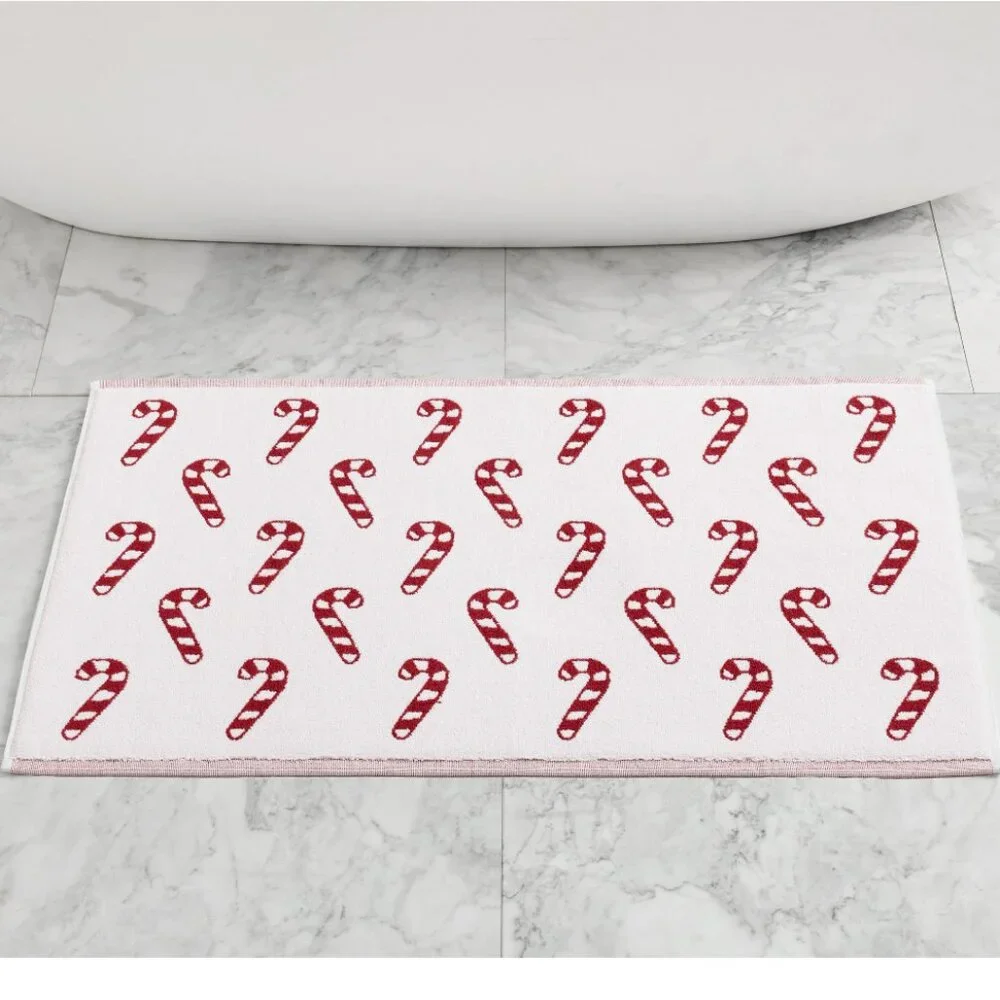 Pottery Barn Candy Cane Bath Mat